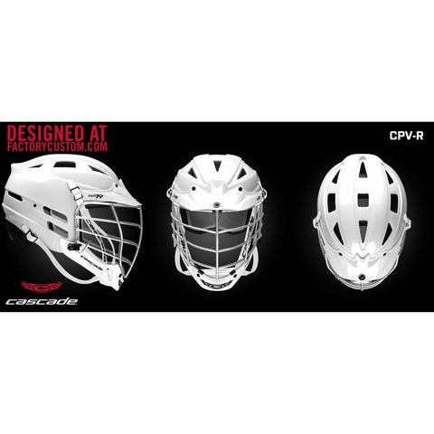 Cascade CPV-R - White Helmet with Chrome Mask - M/L