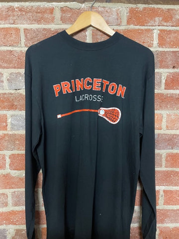 Princeton Lacrosse Black Long Sleeve T