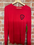 Adrenaline Red and Black Print Long Sleeve T