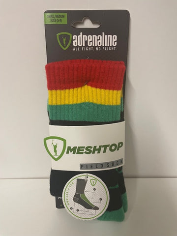 Adrenaline Meshtop Rasta Black Socks