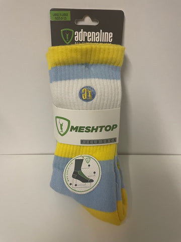 Adrenaline Meshtop Yellow / Carolina Stripe Socks