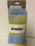 Adrenaline Movement Carolina with Yellow Mini Stripes Socks