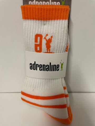 Adrenaline Movement White / Orange Socks